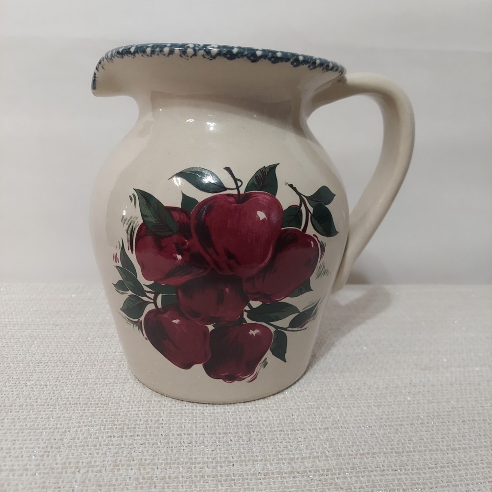 VTG 1999 Home & Garden Party Apple‎ Stoneware 7.5" Pitcher